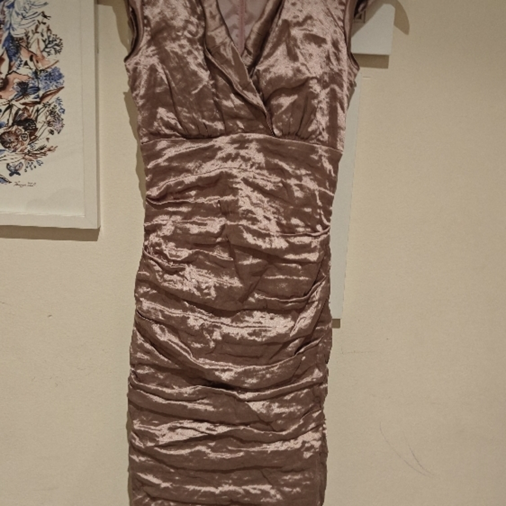 Elegant Mauve Sleeveless Dress